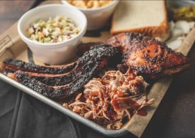 BBQ Brisket Pulled Pork and BBQ Chicken Menu